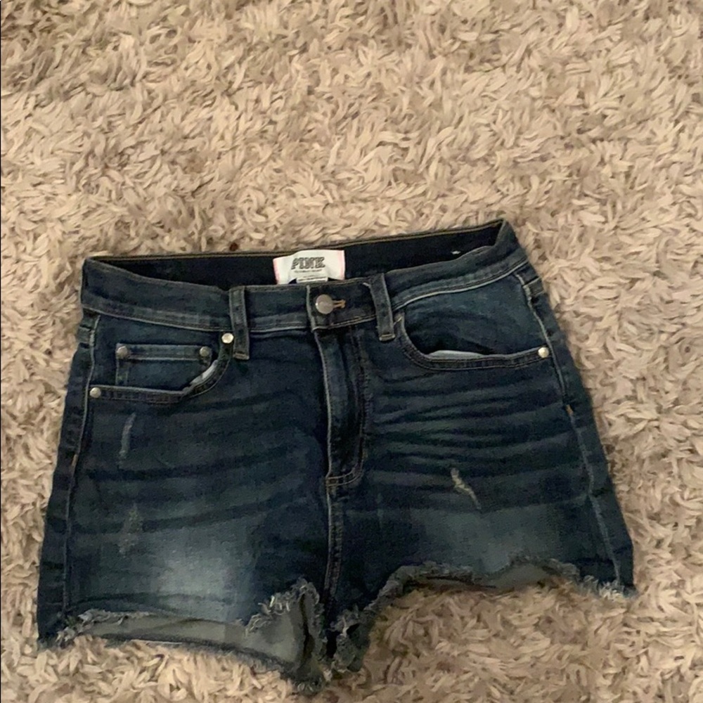 VS Pink Jean shorts size 10
